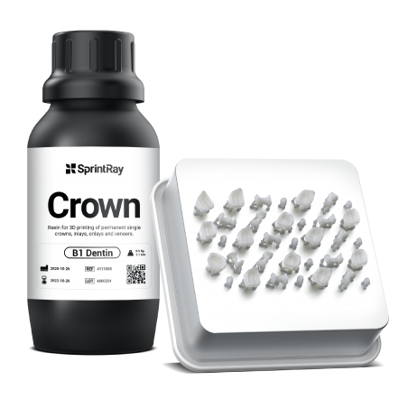 Bouteille de Sprintray Crown avec exemples d'impression en teinte B1