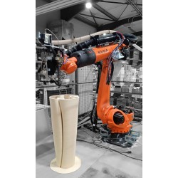 Robot 6 axes d'impression Vulcain I en cours d'impression