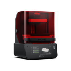 Imprimante 3D dentaire Sprintray Pro 2 avec capot fermé vue de profil