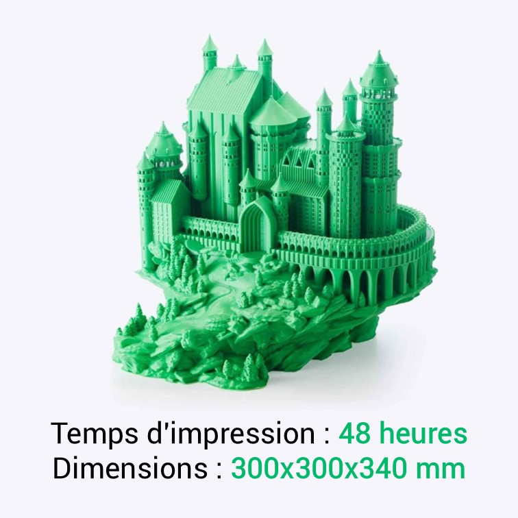 Chateau imprimé en 3D avec Creality K2 Plus