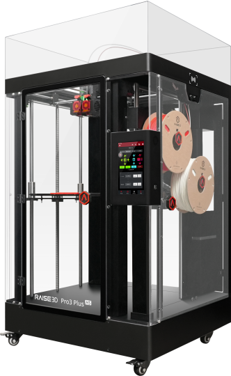 L'imprimante FDM Raise3D Pro3 HS Plus vue de profil