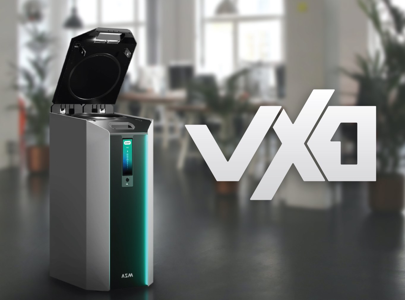 La machine ASM VX1 dans un environnement de travail